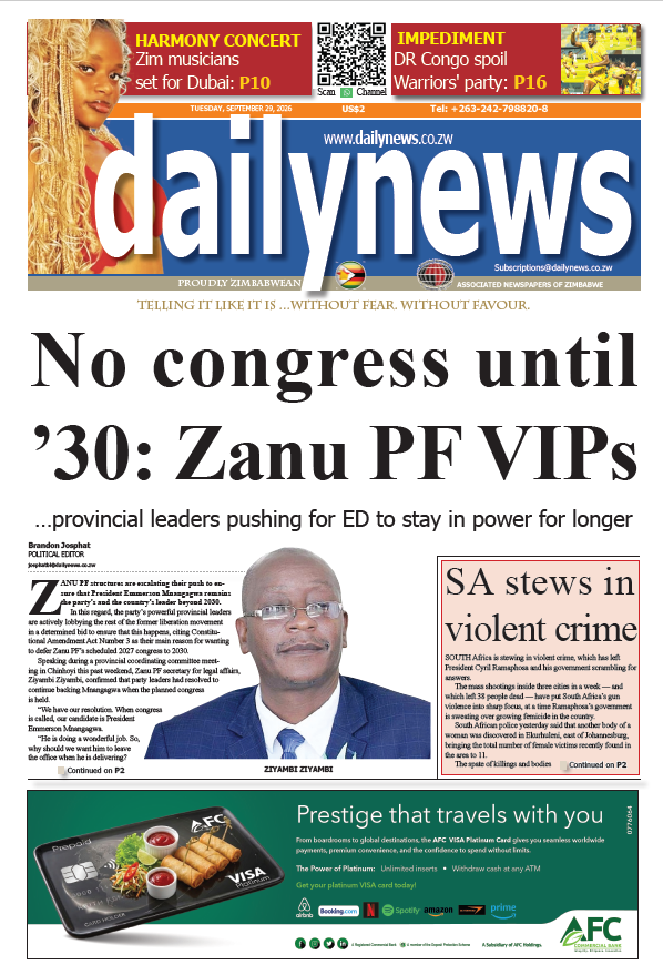 Tuesday 29 September 2026